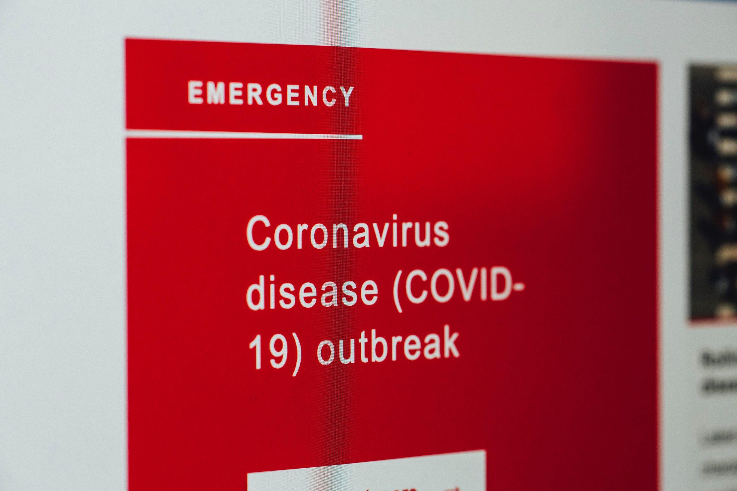 outbreak alert on screen